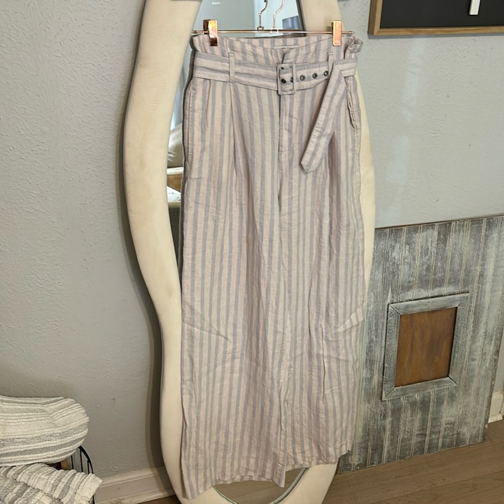 Rachel Zoe wide leg linen pants